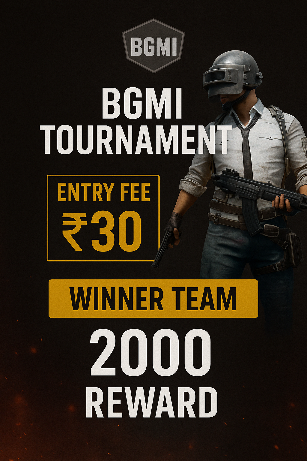 BGMI Tournament Entry Ticket